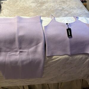 Express lavender skirt set s/m